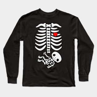 Pregnancy Skeleton Long Sleeve T-Shirt